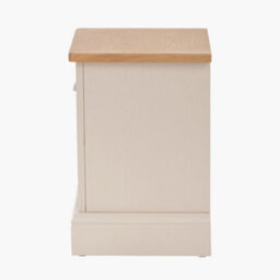 Pacific Lifestyle Cream Pine And Oak Wood 1 Drawer Bedside Table - thumbnail 5