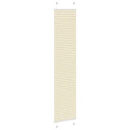 Berkfield Pleated Blind Cream 50X200 Cm Fabric Width 49.4 Cm Polyester - thumbnail 4