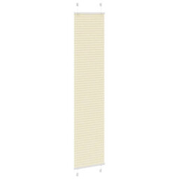 Berkfield Pleated Blind Cream 50X200 Cm Fabric Width 49.4 Cm Polyester - thumbnail 3