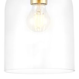 GoodHome Thestias Round Satin Glass & Metal Gold Effect Ceiling Light - thumbnail 6