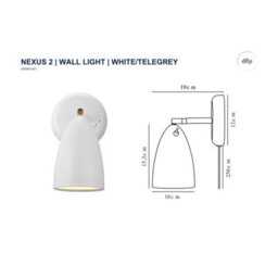 Nordlux Nexus Metal Wall Light Hardwire Or Plug-In White,plug In Or Mains - thumbnail 3