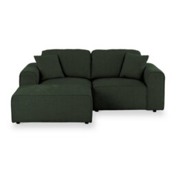 Hugo Moss Green Chaise Sofa - Fully Assembled By Roseland Furniture - thumbnail 1