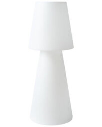 Beliani Outdoor Led Floor Lamp White Ip54 Waterproof Rechargeable With Remote Control, 16 Colours, 12H Runtime - thumbnail 2