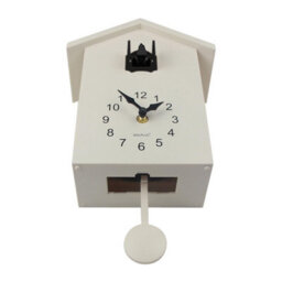 Walplus Black Window Cuckoo Clock With Four Working Bird And Pendulum - Elegant Bird Clock For Wall Decor, Classic Cookoo Clock - thumbnail 6