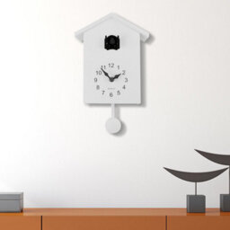 Walplus Black Window Cuckoo Clock With Four Working Bird And Pendulum - Elegant Bird Clock For Wall Decor, Classic Cookoo Clock - thumbnail 4
