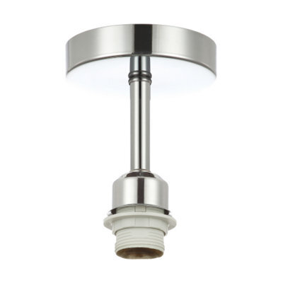 Happy Homewares Polished Chrome Plated Ceiling Light Fitting For Industrial Style Light Bulbs - image 1