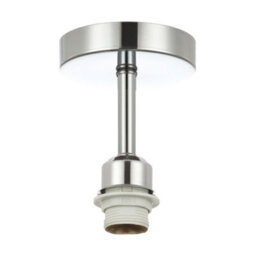 Happy Homewares Polished Chrome Plated Ceiling Light Fitting For Industrial Style Light Bulbs - thumbnail 1