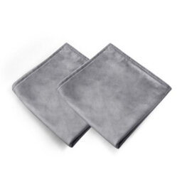 Deconovo Set Of 2 Decorative Cushion Covers For Bedroom, Sofa, Outdoor, Bed, Decorative Velvet Pillow Case, 40 X 40 Cm, Grey - thumbnail 3