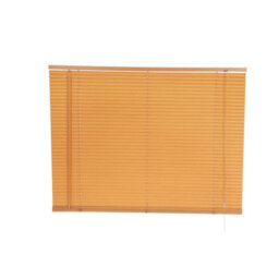 Oypla 120 X 150Cm Pvc Teak Wood Grain Effect Home Office Venetian Window Blinds With Fixings - thumbnail 1