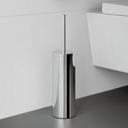 Cosmic Bathroom Accessory Set, Silver Gloss, 5 Pieces, 2X Hooks, Toilet Brush And Holder, Toilet Paper Holder, Towel Rail - thumbnail 4