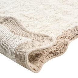 Beliani Bath Mat Nangal Brown/ Beige 80 X 150 Cm Cotton - thumbnail 5