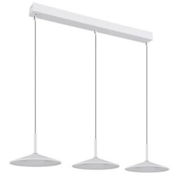 Luminosa Lighting Luminosa Lampone Bar Pendant Ceiling Light White Matt 3X Led 4000K - thumbnail 2
