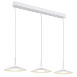 Luminosa Lighting Luminosa Lampone Bar Pendant Ceiling Light White Matt 3X Led 4000K - thumbnail 1
