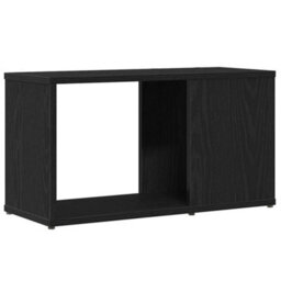 Berkfield Tv Cabinet Black Oak 60X24X32 Cm Engineered Wood - thumbnail 7