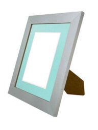 Frames By Post Metro Light Grey Frame With Blue Mount For Image Size 12 X 8 Inch - thumbnail 4