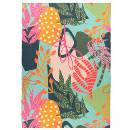Furn. Coralina Woven Abstract Floral Outdoor/indoor Rug - thumbnail 3