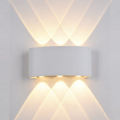 Luminosa Lighting Luminosa Modern Led Outdoor Wall Lamp White, Warm White 3000K 420Lm, Ip44 - image 1