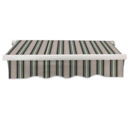 Sundaze 3X2.5M Garden Awning Replacement Fabric Top Cover Front Valance Multi-Stripe - thumbnail 1