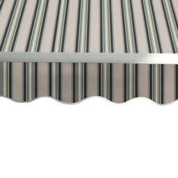 Sundaze 3X2.5M Garden Awning Replacement Fabric Top Cover Front Valance Multi-Stripe - thumbnail 3