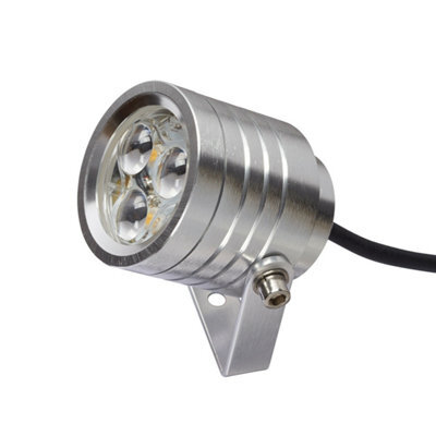 Stylish Outdoor Ip54 Anodised Aluminium Led Wall Light With 3 Bulbs