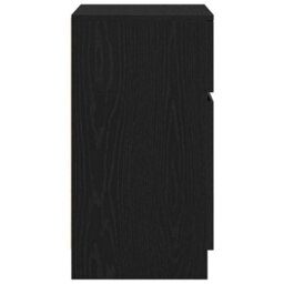 Berkfield Bedside Cabinet Black 39X35X65 Cm Engineered Wood - thumbnail 7