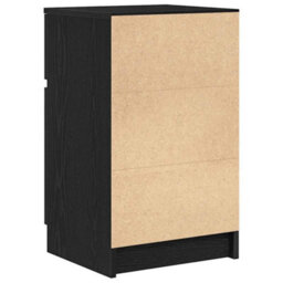 Berkfield Bedside Cabinet Black 39X35X65 Cm Engineered Wood - thumbnail 8
