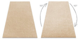 RugsX Carpet Buenos 6652 Shaggy Plain, Single Color Cream  80X150 Cm - thumbnail 2