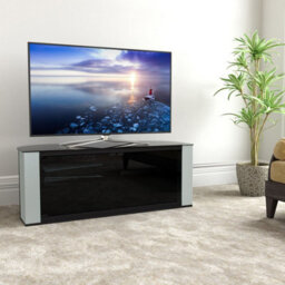 "Avf Gallery 1.2M Corner Tv Stand, For Tvs Up To 60"" - Pebble Grey" - thumbnail 2