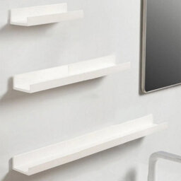 2Pcs Bathroom Shelf No Drill Organizer Shower Storage Rack White Corner Shelves - thumbnail 3