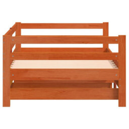 Berkfield Daybed With Trundle Without Mattress Wax Brown 90X200 Cm Solid Wood - thumbnail 8