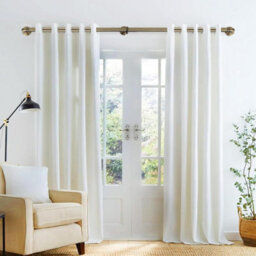 Lister Cartwright 25mm Antique Brass Industrial Pipe Eyelet Fixed Curtain Pole Heavy Duty Metal Curtain Rod(240 Cm) - thumbnail 2