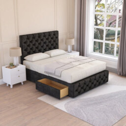 Sloomy Watson Divan Bed Set With 2 Drawers Footend - Plush Velvet - thumbnail 2