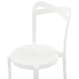Beliani Set Of 4 Garden Chairs Camogli White - thumbnail 8