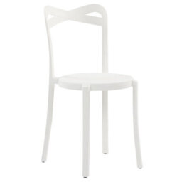 Beliani Set Of 4 Garden Chairs Camogli White - thumbnail 5