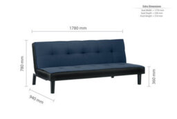 Birlea Aurora Sofa Bed Midnight Blue Velvet - thumbnail 8