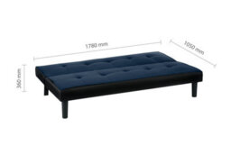 Birlea Aurora Sofa Bed Midnight Blue Velvet - thumbnail 9