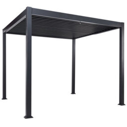Beliani Gazebo Fornoli Metal 296 Cm 296 Cm Black - thumbnail 5