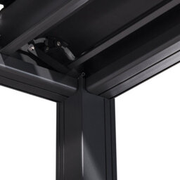 Beliani Gazebo Fornoli Metal 296 Cm 296 Cm Black - thumbnail 9