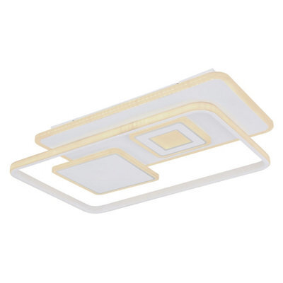 Luminosa Lighting Luminosa Roderick 44X65Cm Integrated Led Semi Flush Ceiling Light White Led Dimmable 3000-6000K Remote Control - image 1