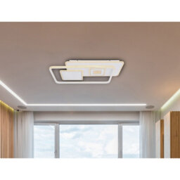 Luminosa Lighting Luminosa Roderick 44X65Cm Integrated Led Semi Flush Ceiling Light White Led Dimmable 3000-6000K Remote Control - thumbnail 7