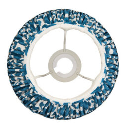 Loops Set Of 2 Elegant 20Cm Marlin Blue Tapered Lamp Shades - Handcrafted Home Decor - thumbnail 4