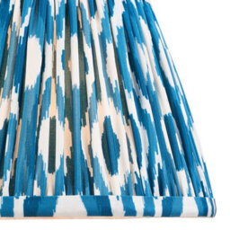 Loops Set Of 2 Elegant 20Cm Marlin Blue Tapered Lamp Shades - Handcrafted Home Decor - thumbnail 2