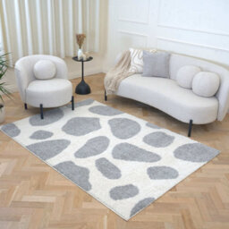 The Rugs Moodi Shaggy Grey Tarn Rug Runner Abstract Thick High Pile For Living Rooms, Bedrooms, Hallways, Kitchens - thumbnail 8