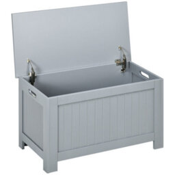 Homcom Large Storage Box Toy Chest Cabinet Unit Organizer With Safety Hinges - thumbnail 2