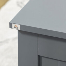 Homcom Large Storage Box Toy Chest Cabinet Unit Organizer With Safety Hinges - thumbnail 8