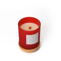 Aroma Naturals Frosted Decadence Glass Candle -Cinnamon, Clove & Orange Scent - thumbnail 3