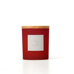 Aroma Naturals Frosted Decadence Glass Candle -Cinnamon, Clove & Orange Scent