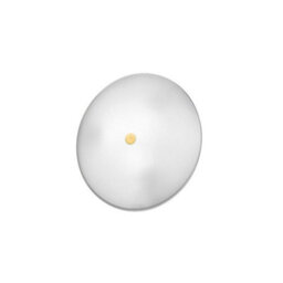 Luminosa Lighting Luminosa Centro Designer Glass Simple Flush Ceiling Light Polished Gold, 2X E14 - thumbnail 1