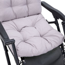 Thehotsale Grey Tri-Fold Soft Outdoor Garden Chair Bench Seat Pad Cushion 110Cm W X 55Cm D - thumbnail 4
