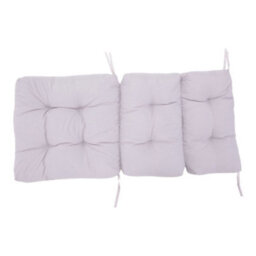 Thehotsale Grey Tri-Fold Soft Outdoor Garden Chair Bench Seat Pad Cushion 110Cm W X 55Cm D - thumbnail 3